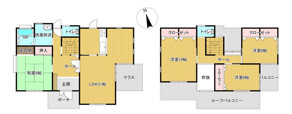 【価格変更】熊本市近郊北区 龍田陳内２丁目 （竜田口駅 ） 2階建 ４ＬＤＫ