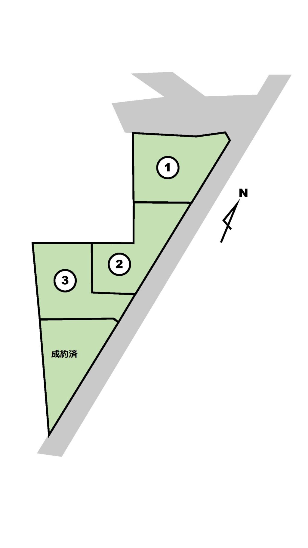 【成約済】合志市須屋 ４区画分譲地