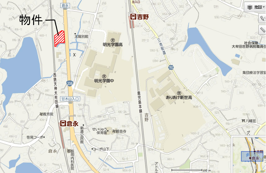 大牟田市 大字倉永（倉永駅） 事業用地