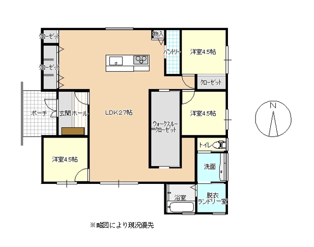 菊陽町 大字原水（原水駅） 平屋建 ３ＳＬＤＫ