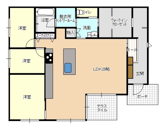 菊陽町 大字原水（原水駅） 平屋建 ３ＳＬＤＫ