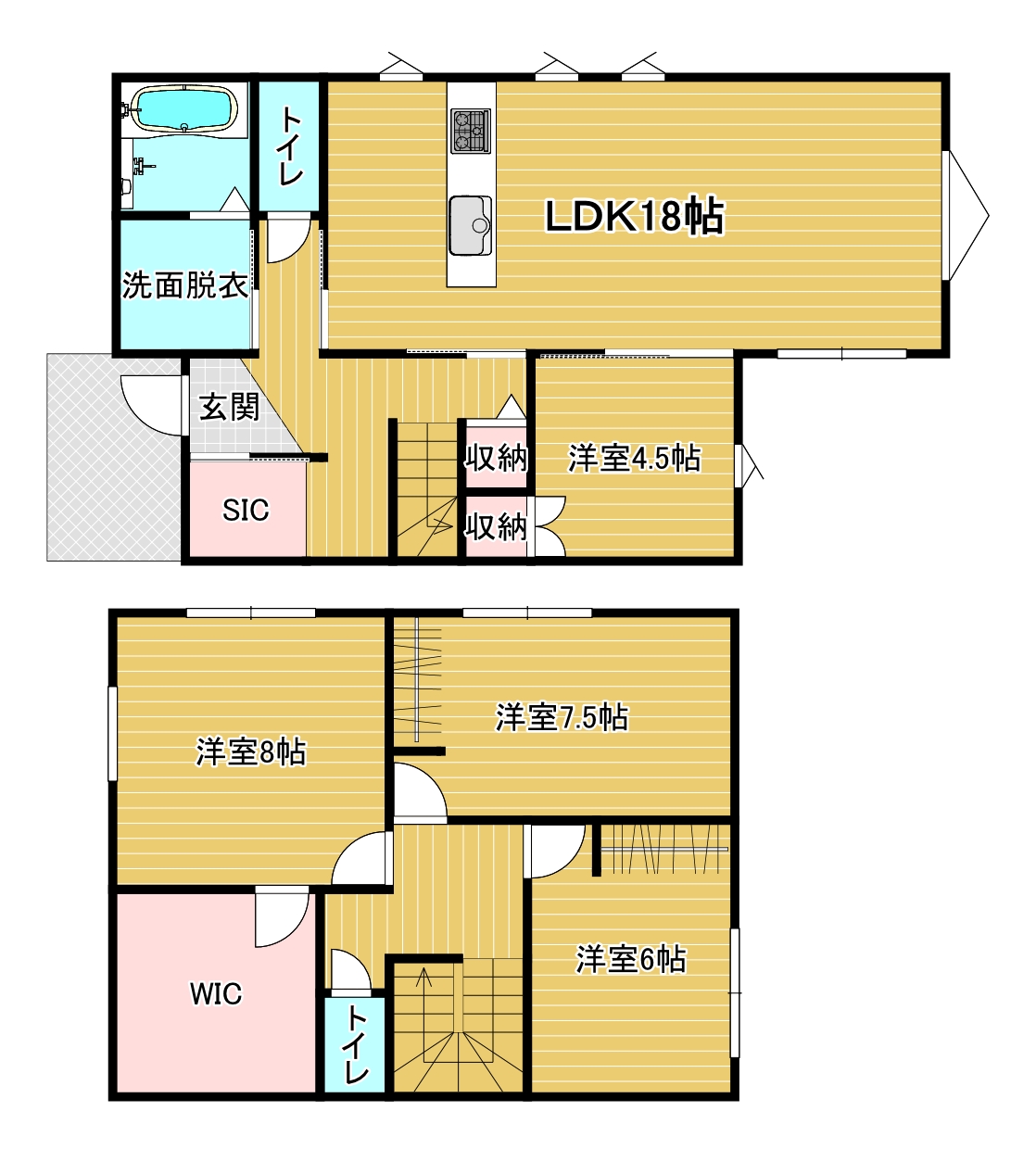 熊本市西区 春日８丁目（熊本駅） 2階建 ４ＬＤＫ