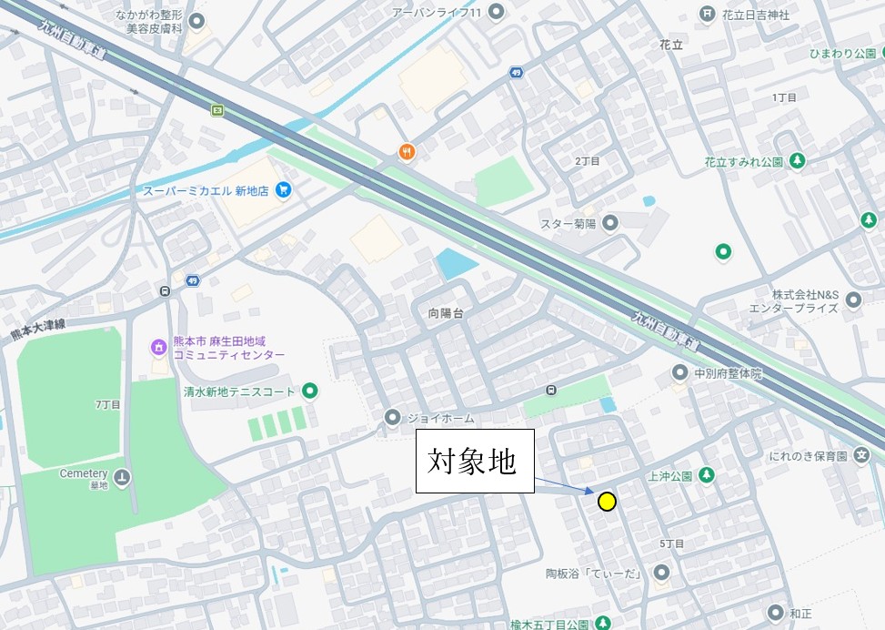 熊本市北区 楡木５丁目 住宅用地２区画