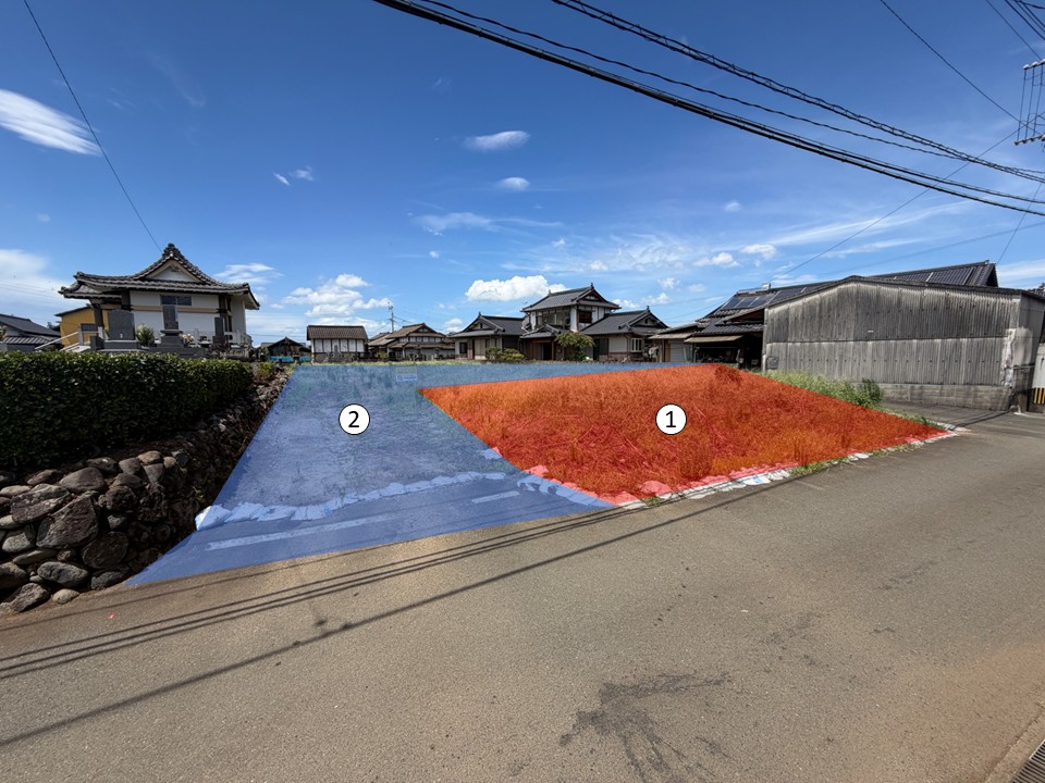 菊陽町久保田住宅用地2区画|建築条件なし