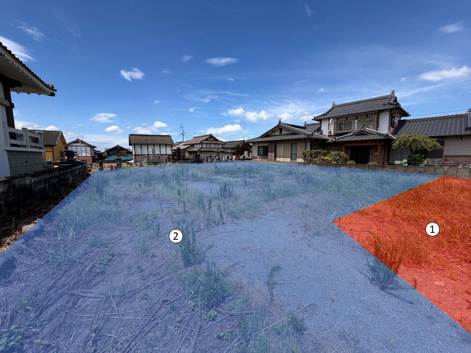 菊陽町久保田住宅用地2区画｜建築条件なし