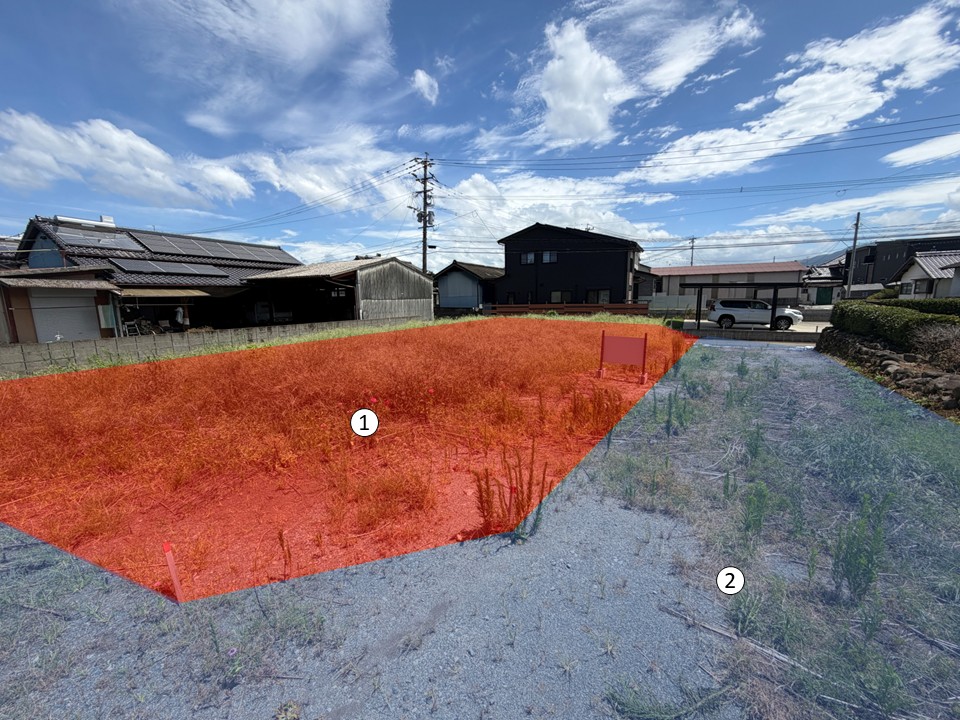 菊陽町久保田住宅用地2区画｜建築条件なし