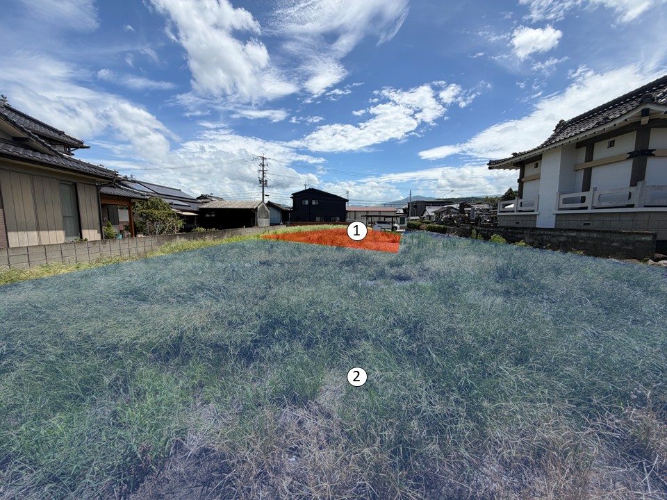 菊陽町久保田住宅用地2区画｜建築条件なし