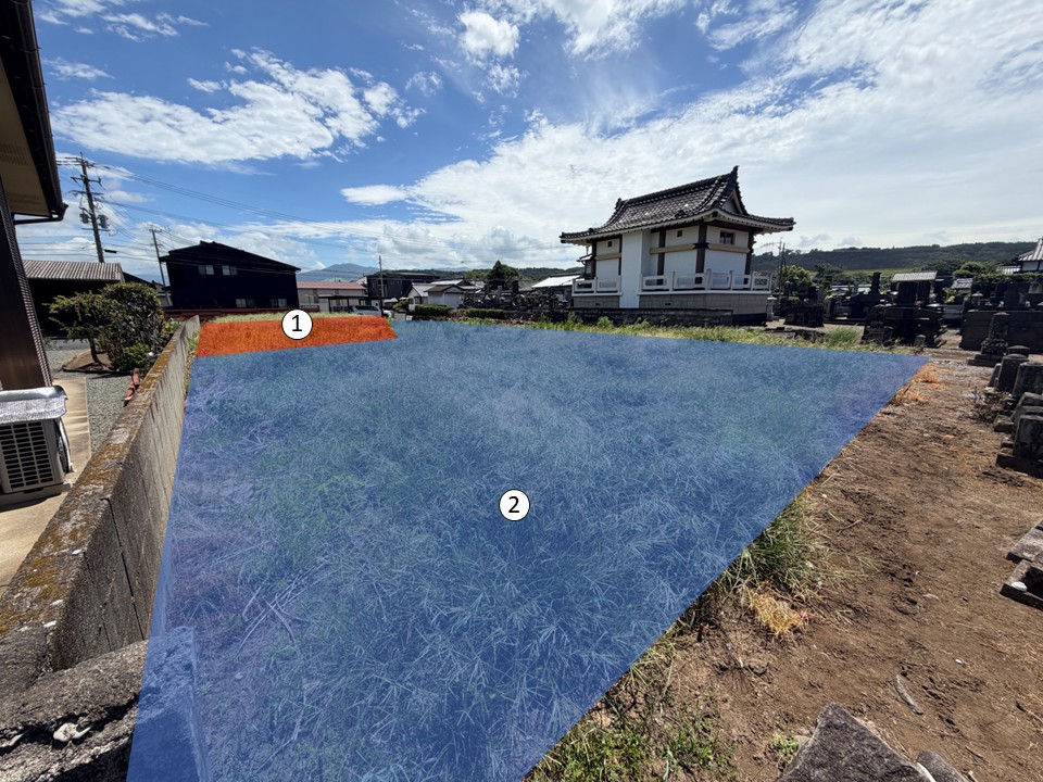 菊陽町久保田住宅用地2区画｜建築条件なし