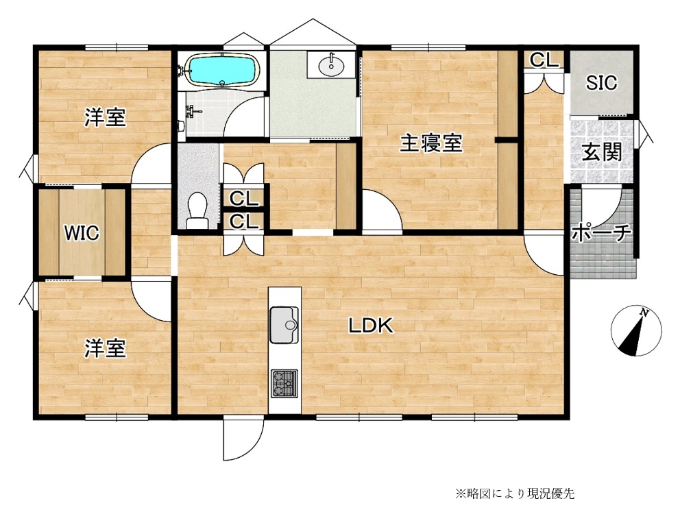 合志市 栄 平屋建 ３ＳＬＤＫ