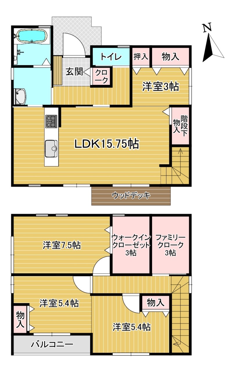菊池郡大津町 大字大津（肥後大津駅） 2階建 ４ＳＬＤＫ